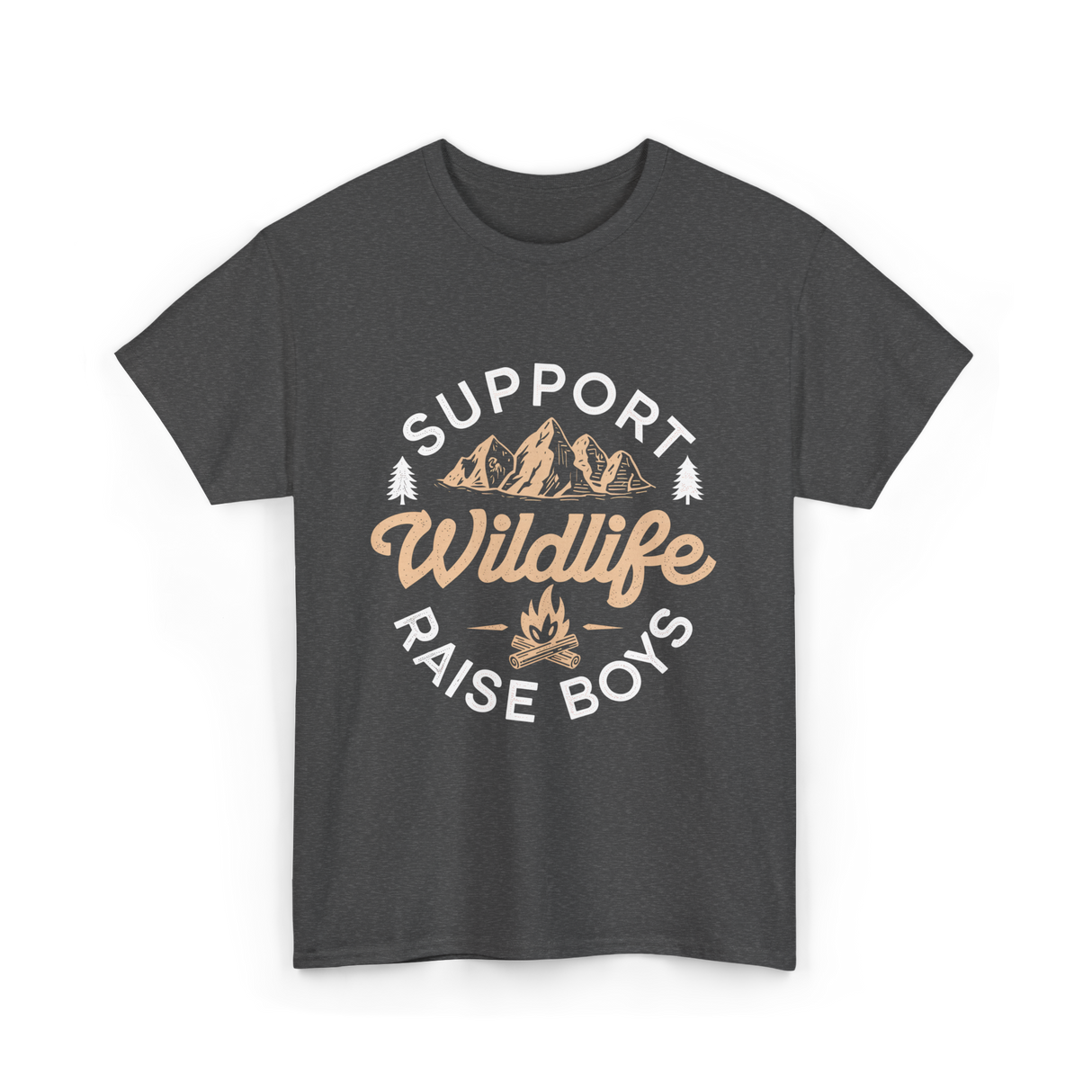 Support Wildlife Raise Boys Wildlife T-Shirt - Dark Heather
