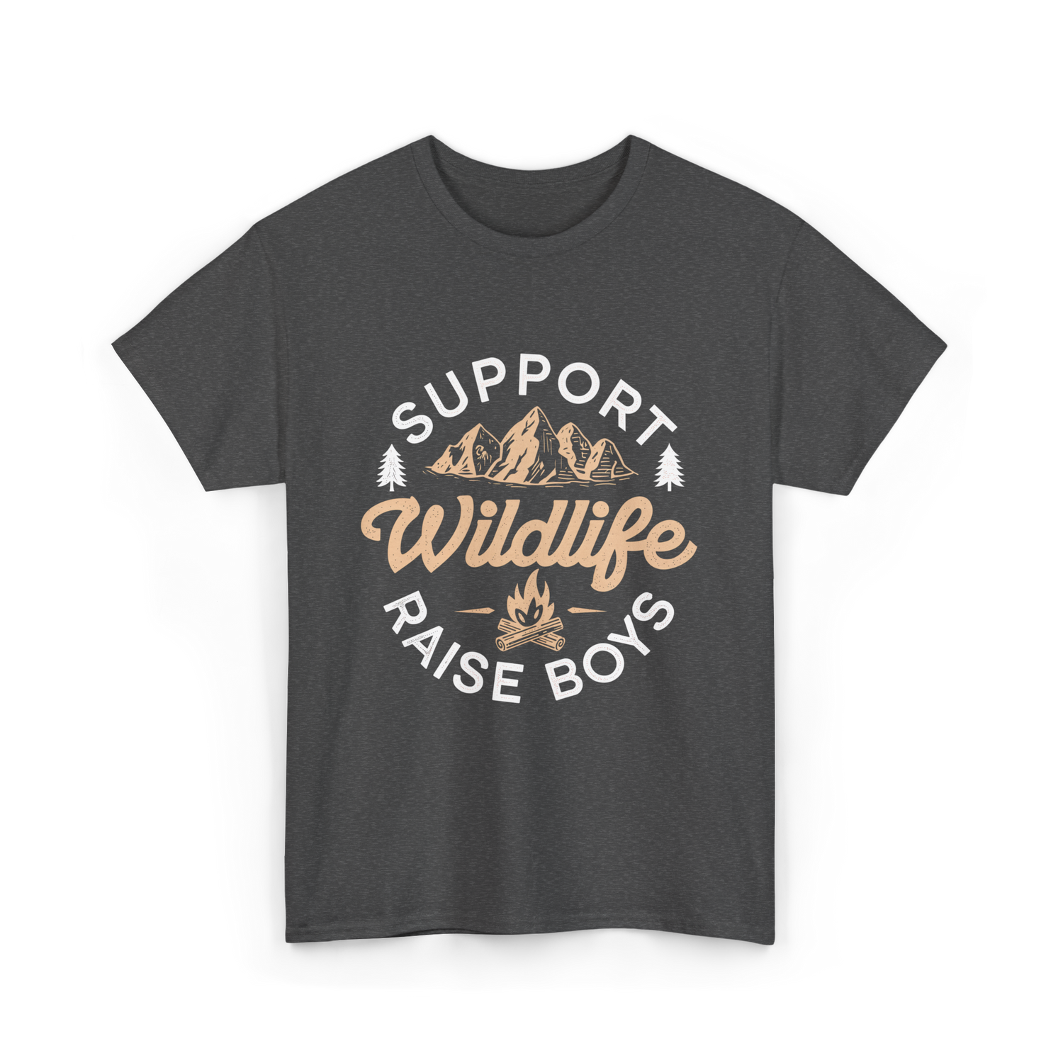 Support Wildlife Raise Boys Wildlife T-Shirt - Dark Heather