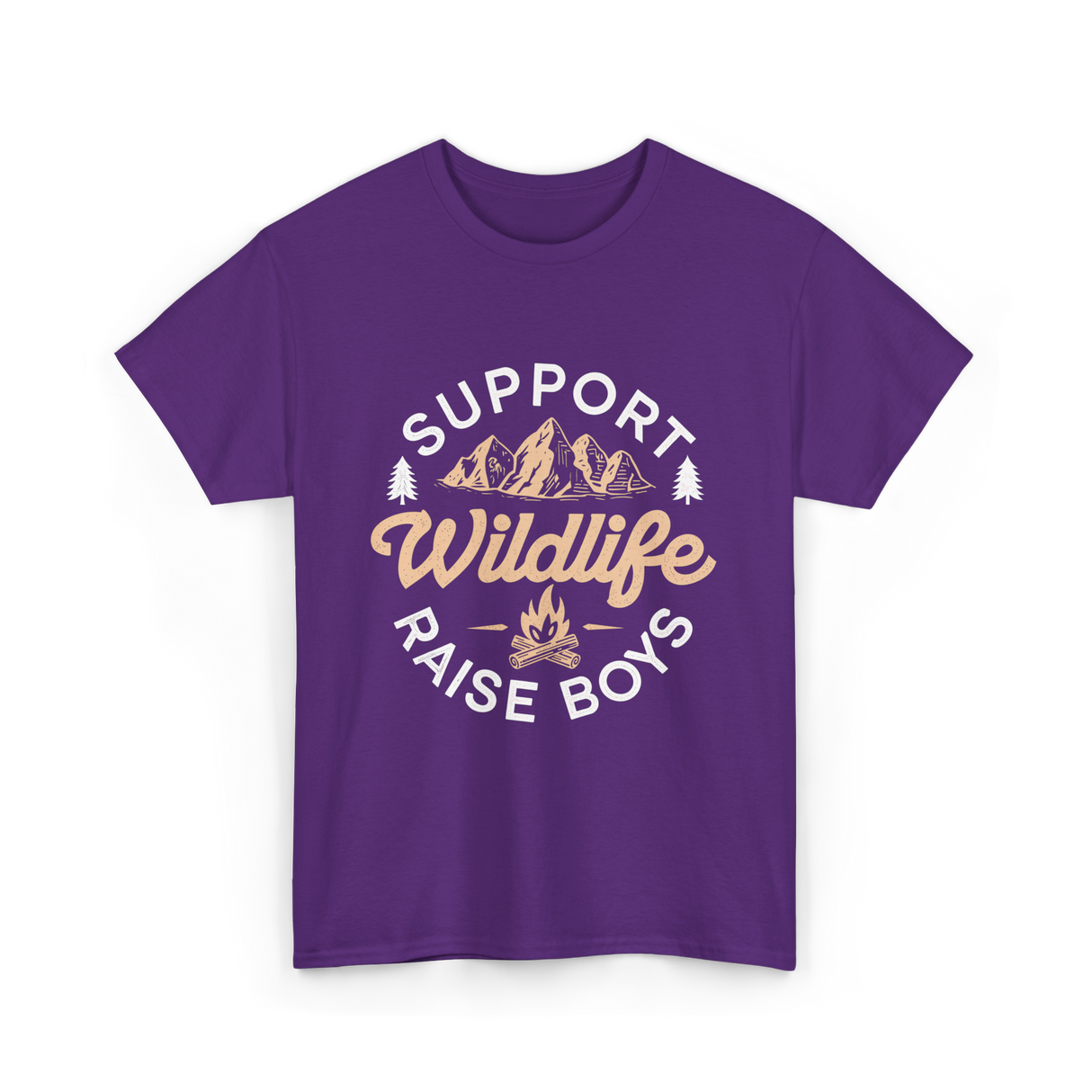 Support Wildlife Raise Boys Wildlife T-Shirt - Purple