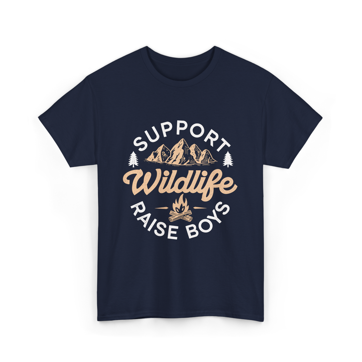Support Wildlife Raise Boys Wildlife T-Shirt - Navy