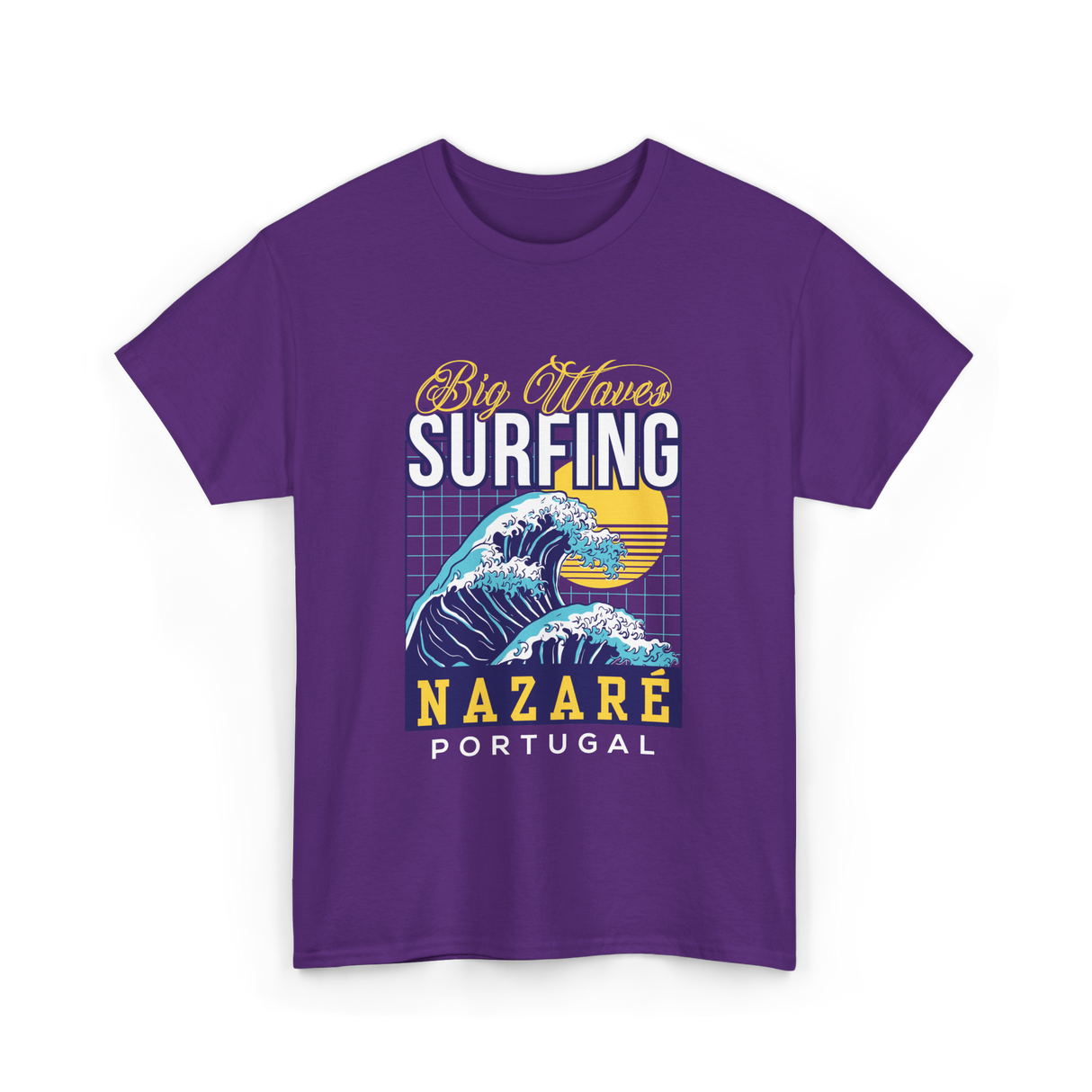 Surfing Nazaré Surf T-Shirt - Purple