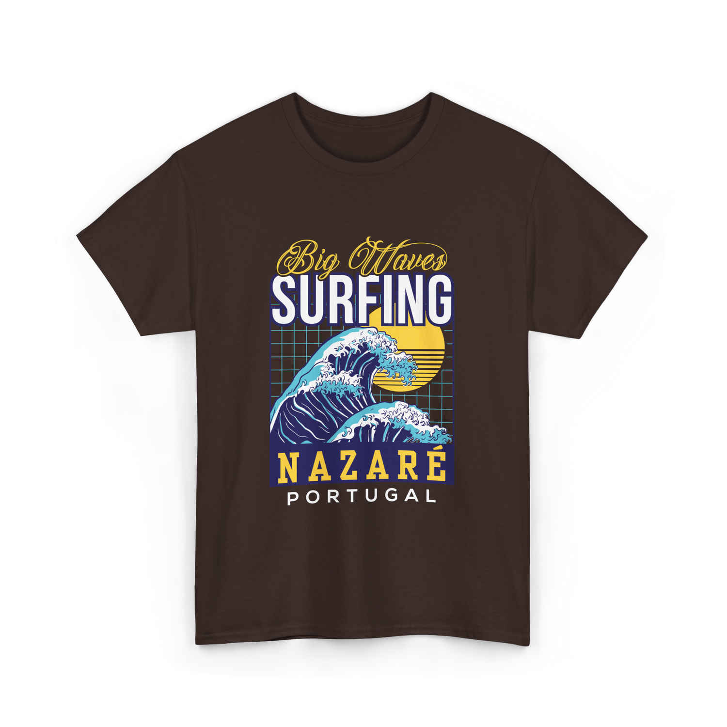 Surfing Nazaré Surf T-Shirt - Dark Chocolate