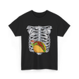 Taco Skeleton Rib Cage Costume T-Shirt - Black