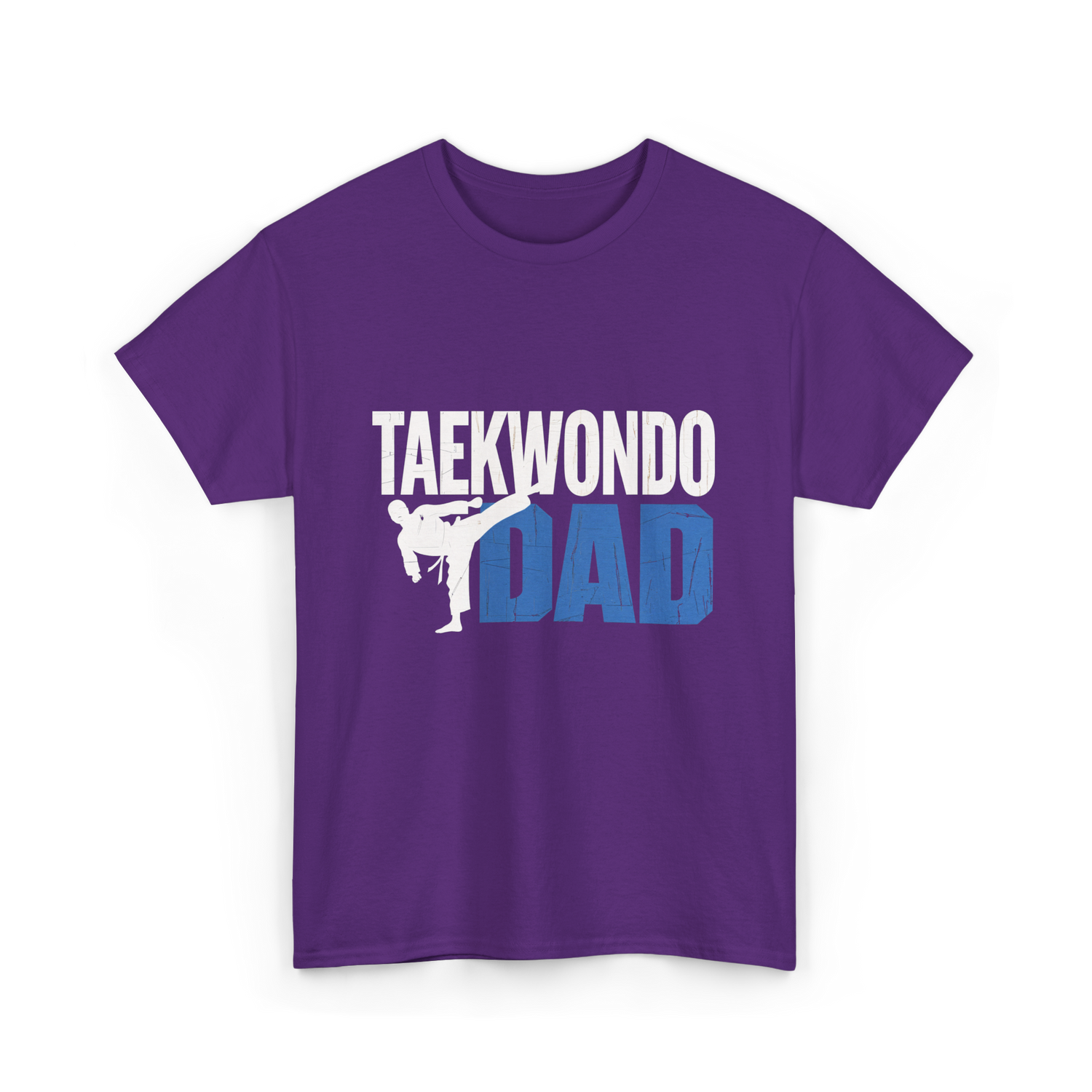 Taekwondo Dad Taekwondo Martial Arts T-Shirt - Purple