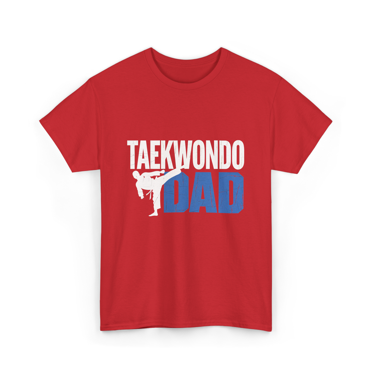 Taekwondo Dad Taekwondo Martial Arts T-Shirt - Red