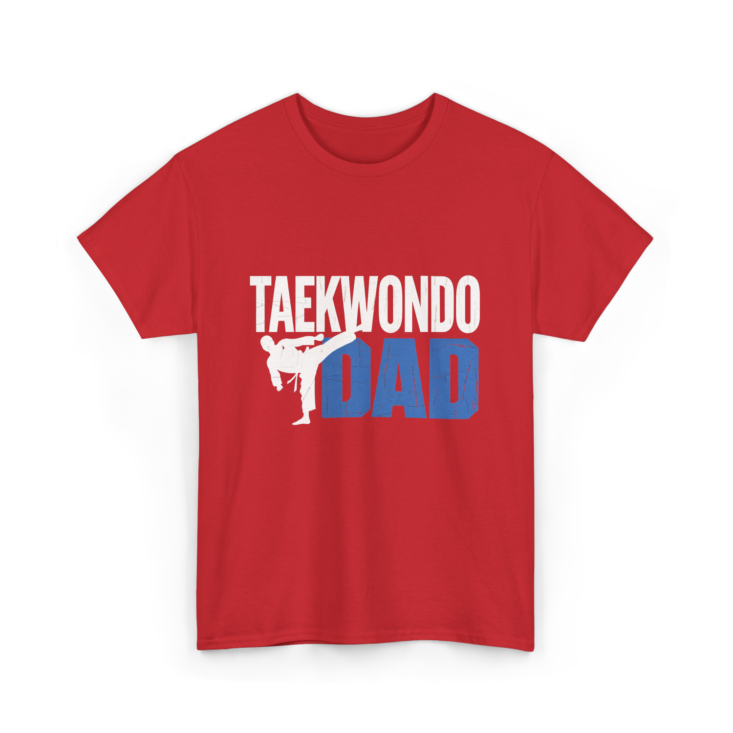 Taekwondo Dad Taekwondo Martial Arts T-Shirt - Red
