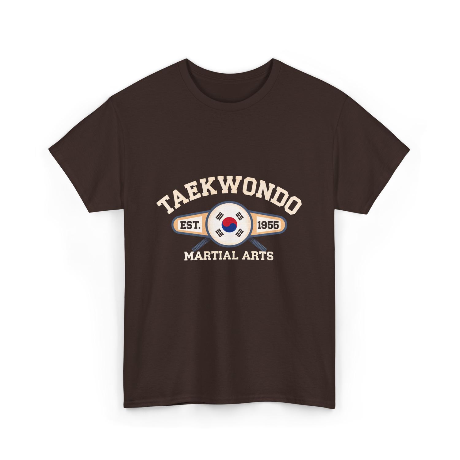 Taekwondo Established Martial Arts T-Shirt - Dark Chocolate