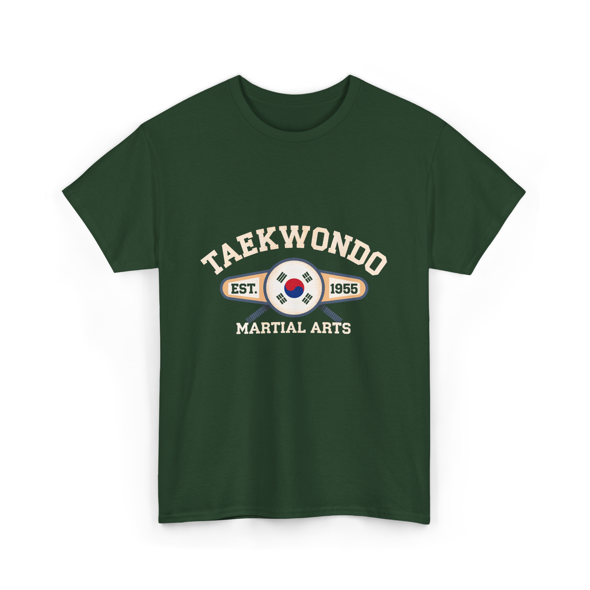 Taekwondo Established Martial Arts T-Shirt - Forest Green
