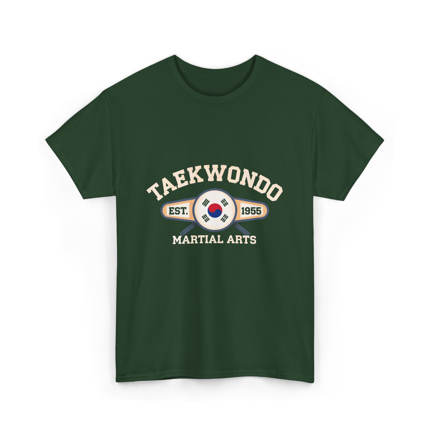 Taekwondo Established Martial Arts T-Shirt - Forest Green