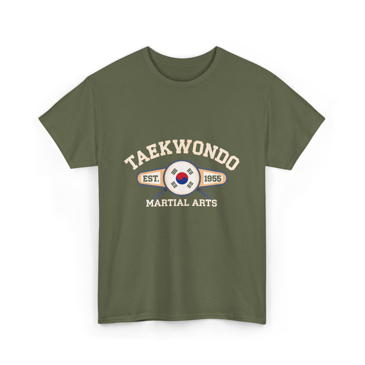 Taekwondo Established Martial Arts T-Shirt - Military Green