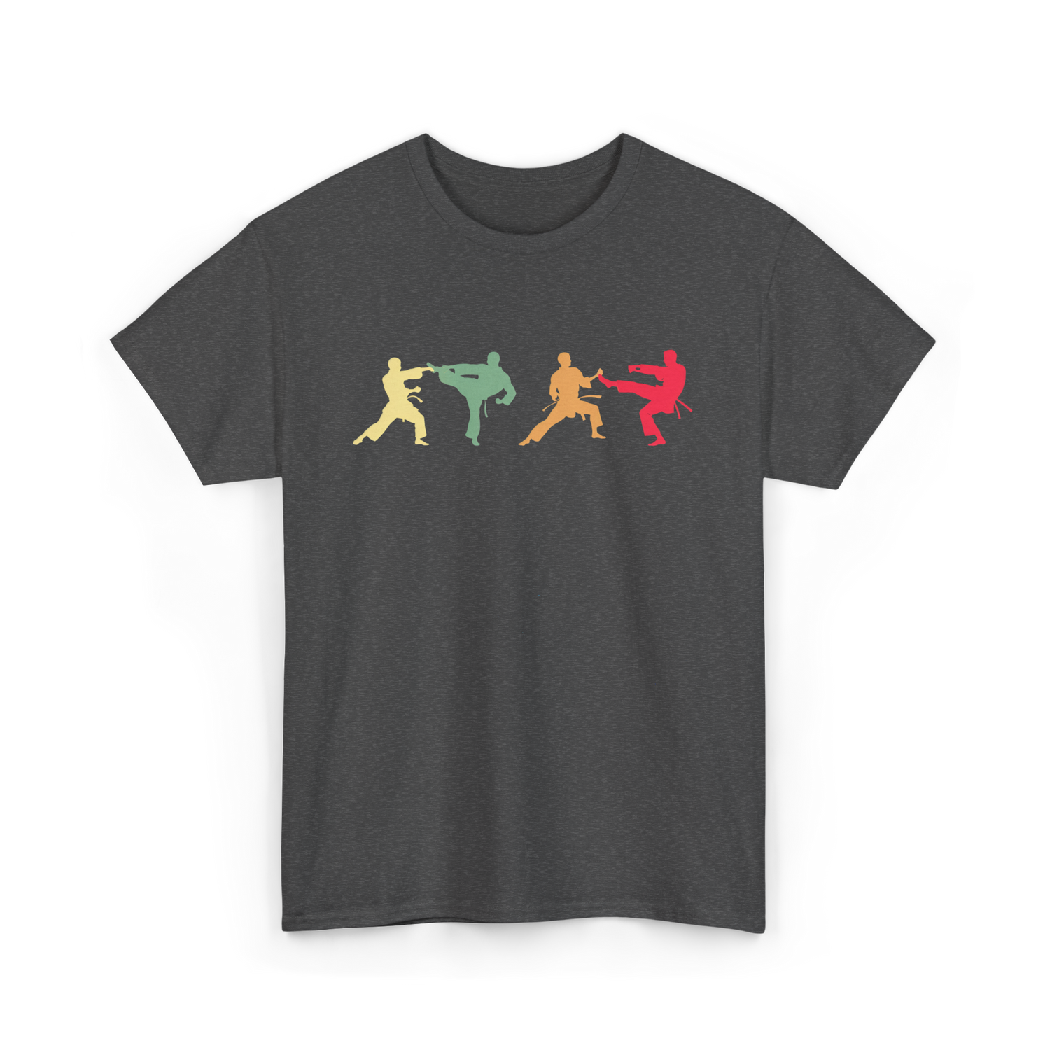 Taekwondo Fighter Martial Arts T-Shirt - Dark Heather