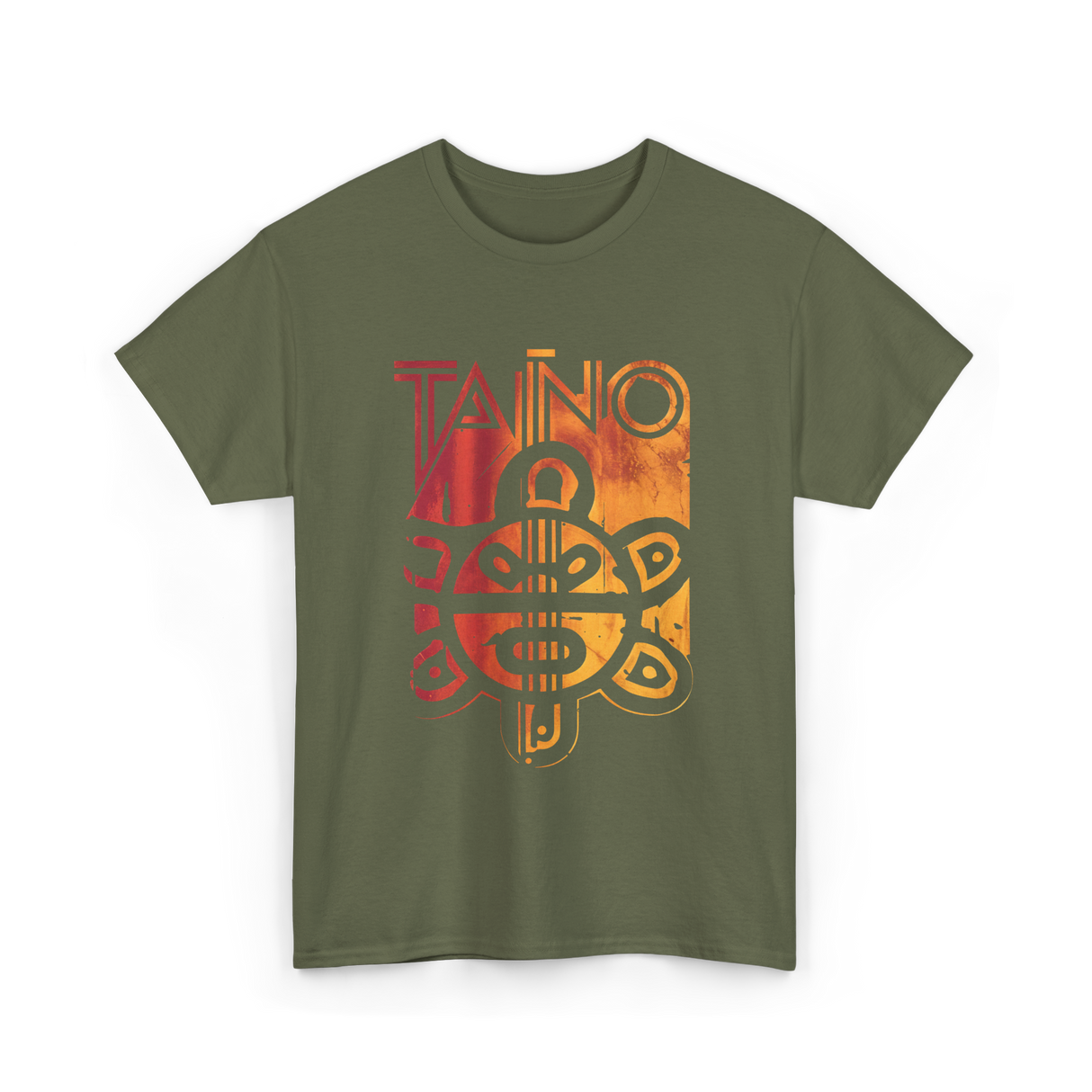 Taino Art Taino Culture T-Shirt - Military Green