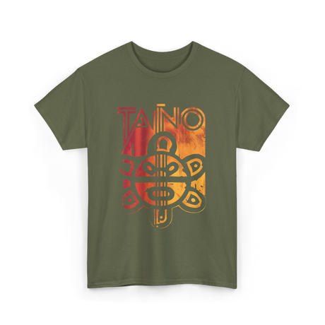Taino Art Taino Culture T-Shirt - Military Green