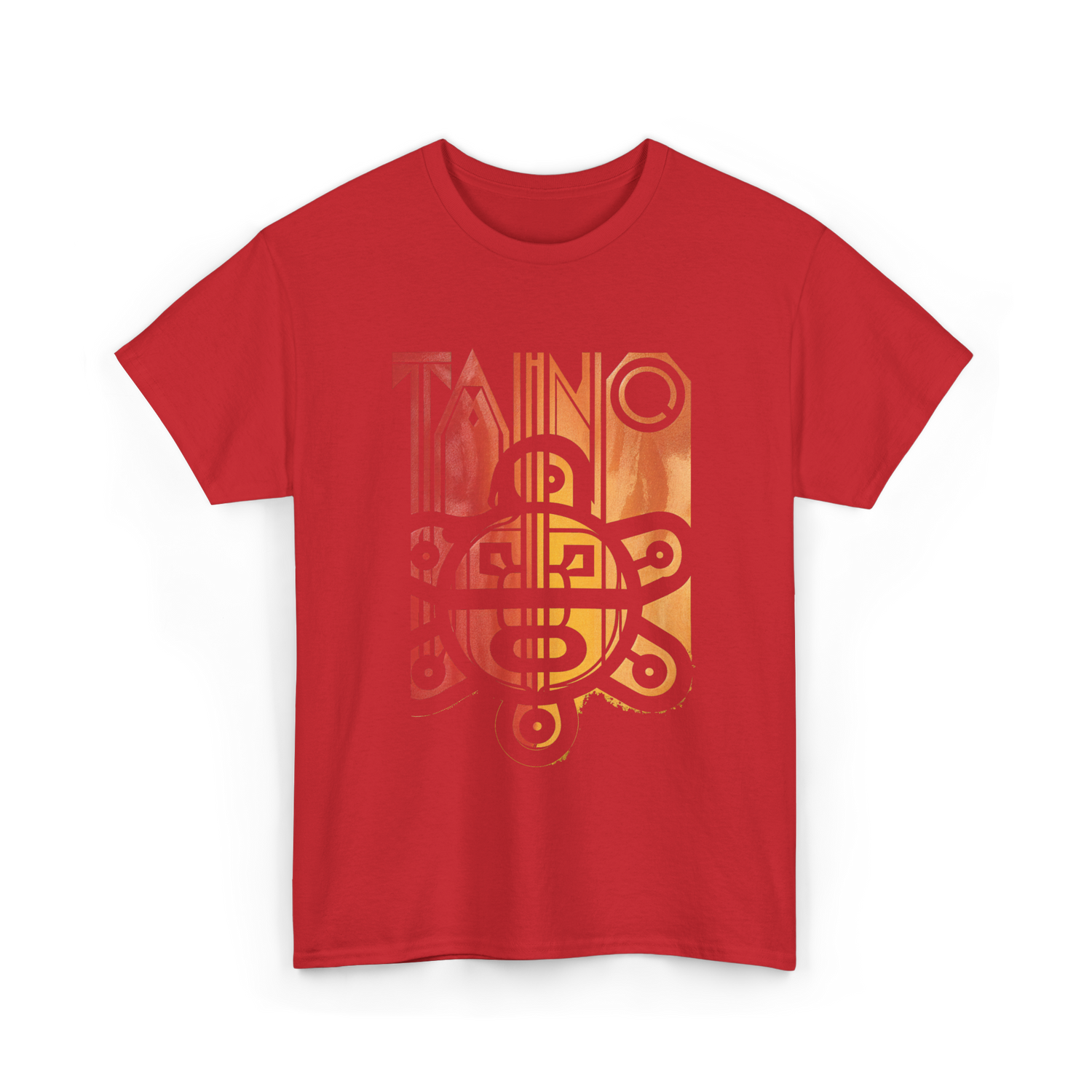 Taino Sun Taino Culture T-Shirt - Red