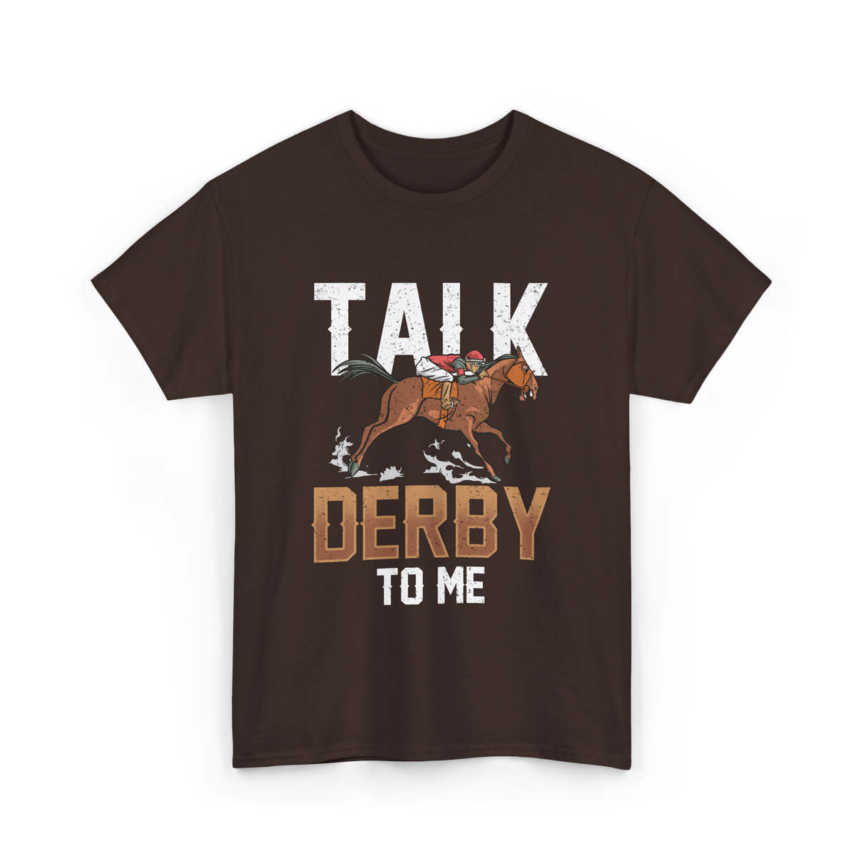 Talk Derby To Me Equestrian T-Shirt - Dark Chocolate