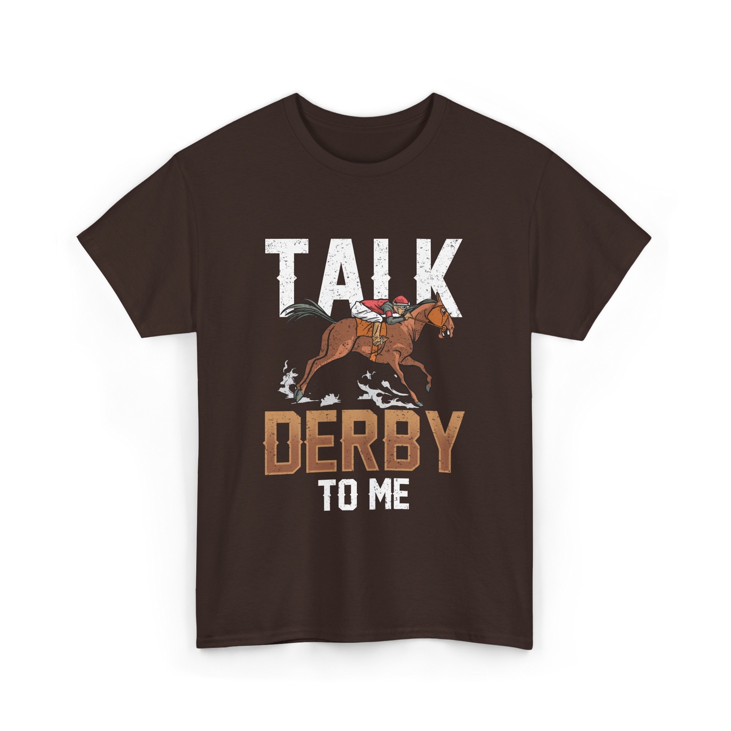 Talk Derby To Me Equestrian T-Shirt - Dark Chocolate