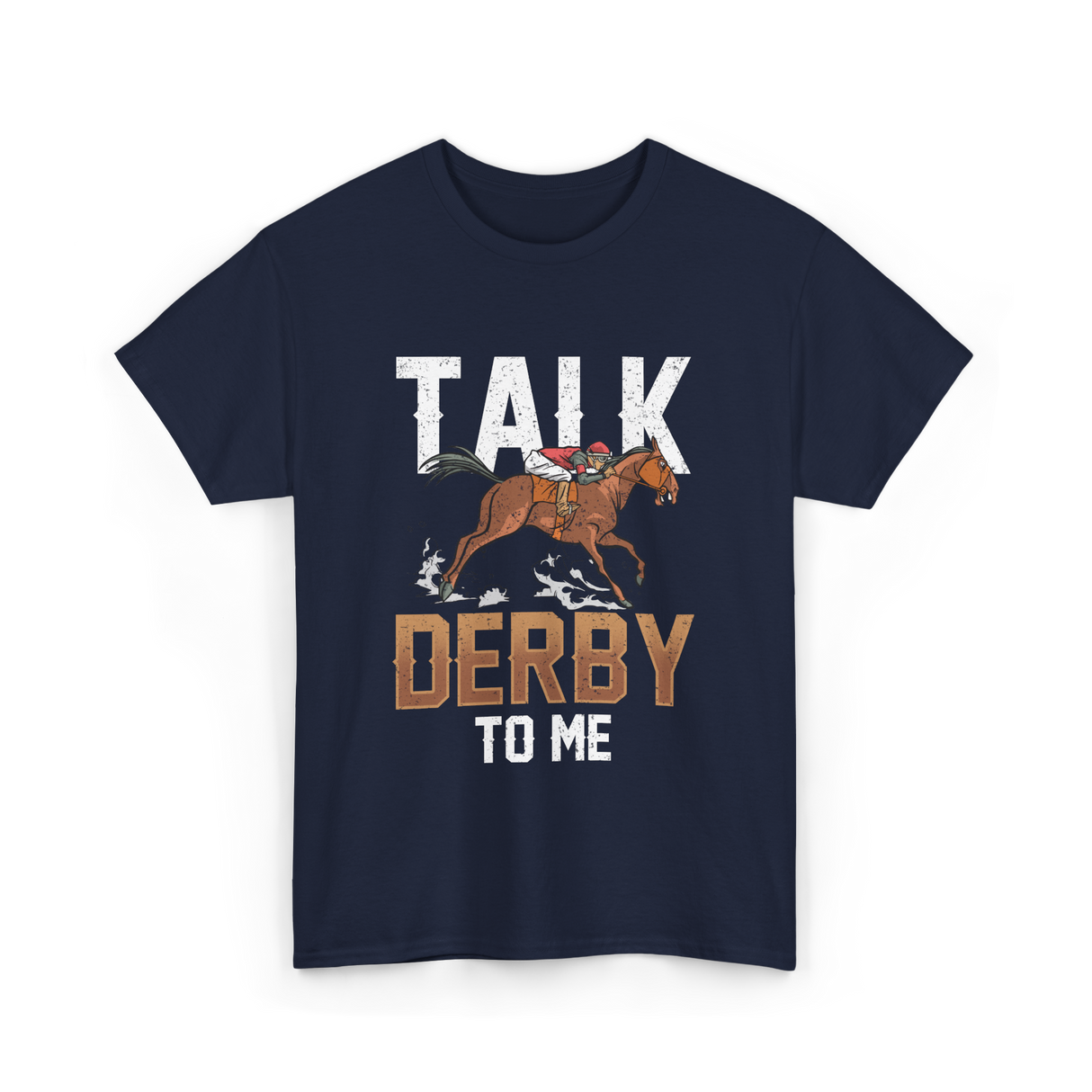 Talk Derby To Me Equestrian T-Shirt - Navy
