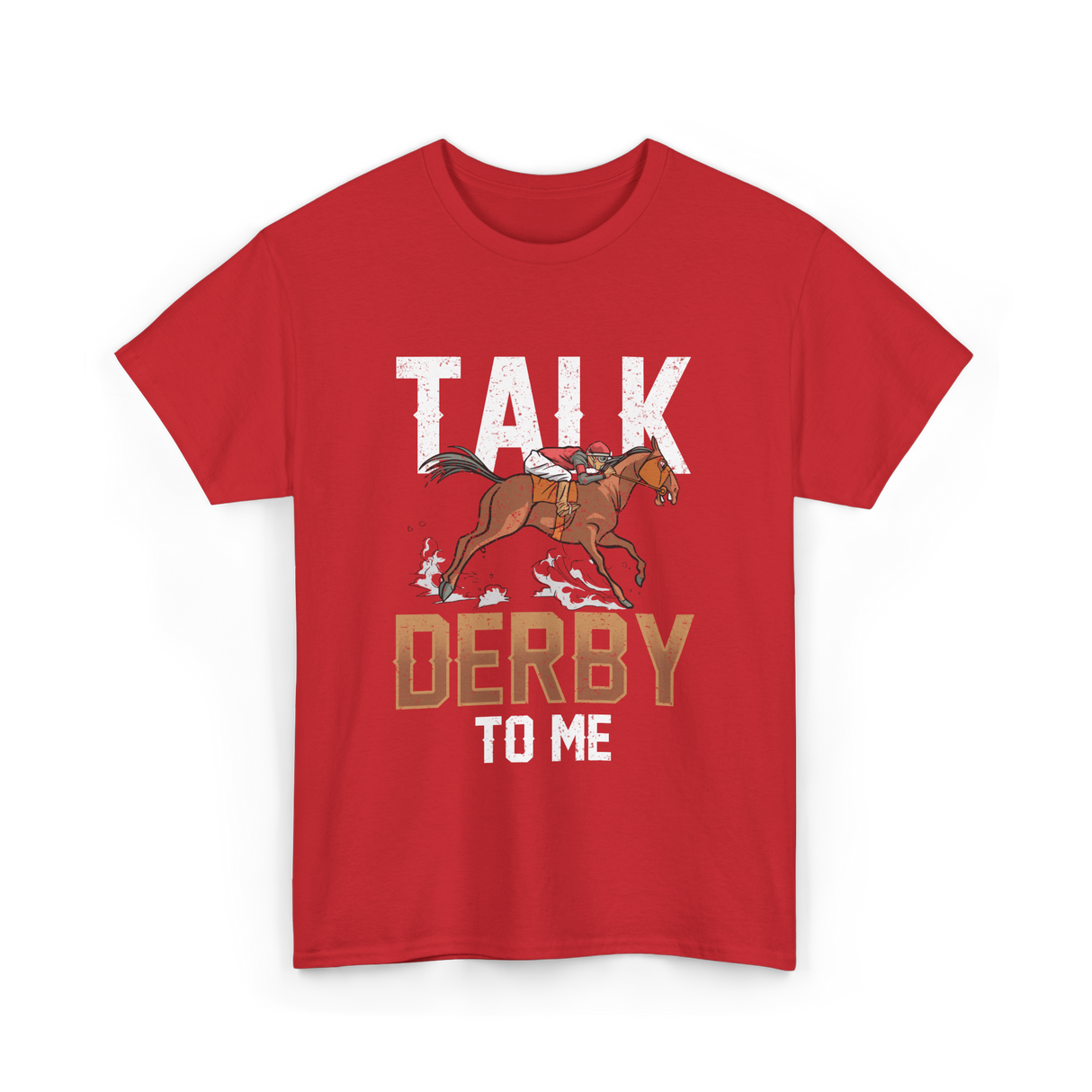 Talk Derby To Me Equestrian T-Shirt - Red