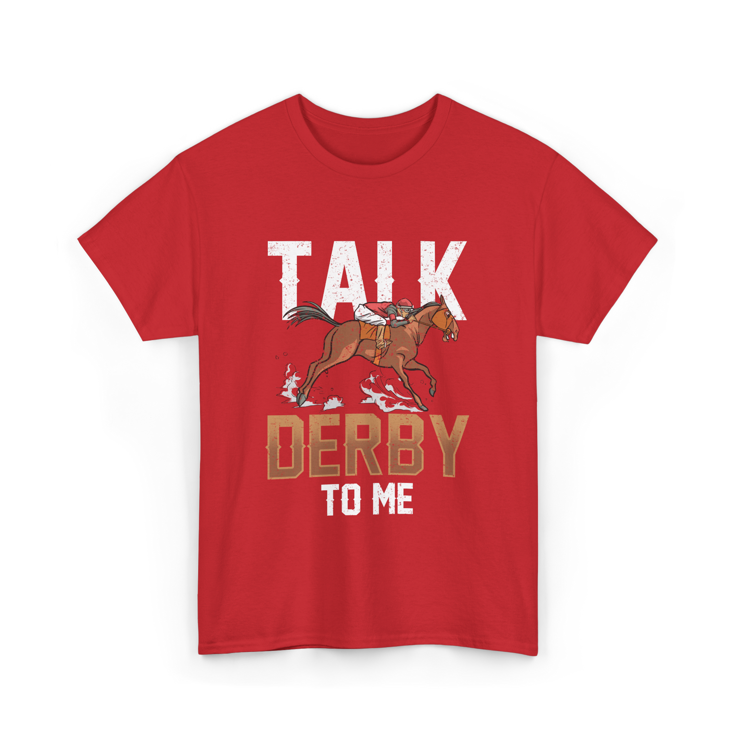 Talk Derby To Me Equestrian T-Shirt - Red