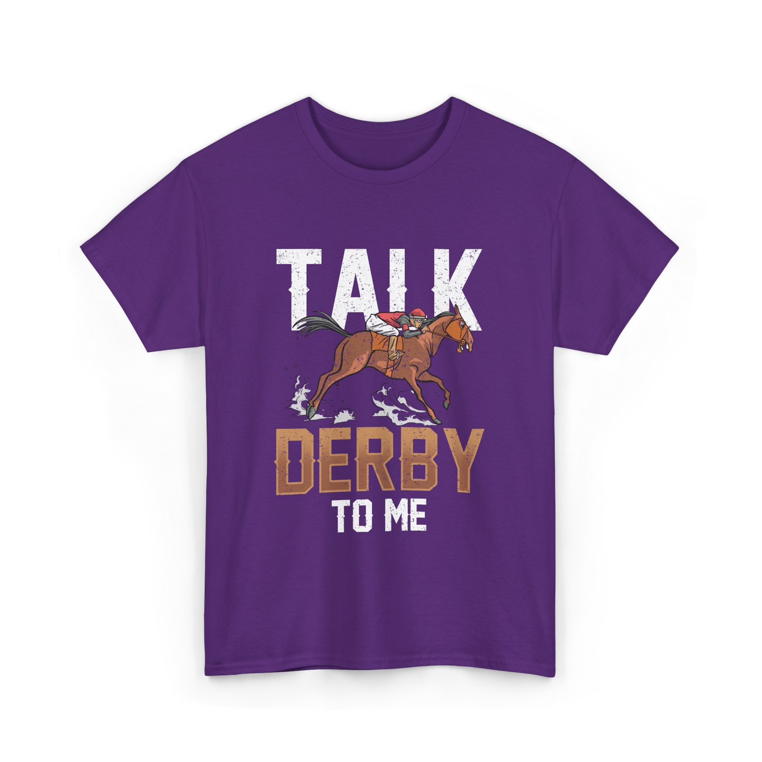Talk Derby To Me Equestrian T-Shirt - Purple