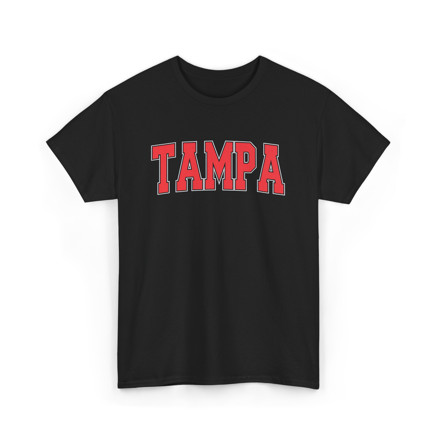 Tampa Florida Sports Varsity Style T-Shirt - Black