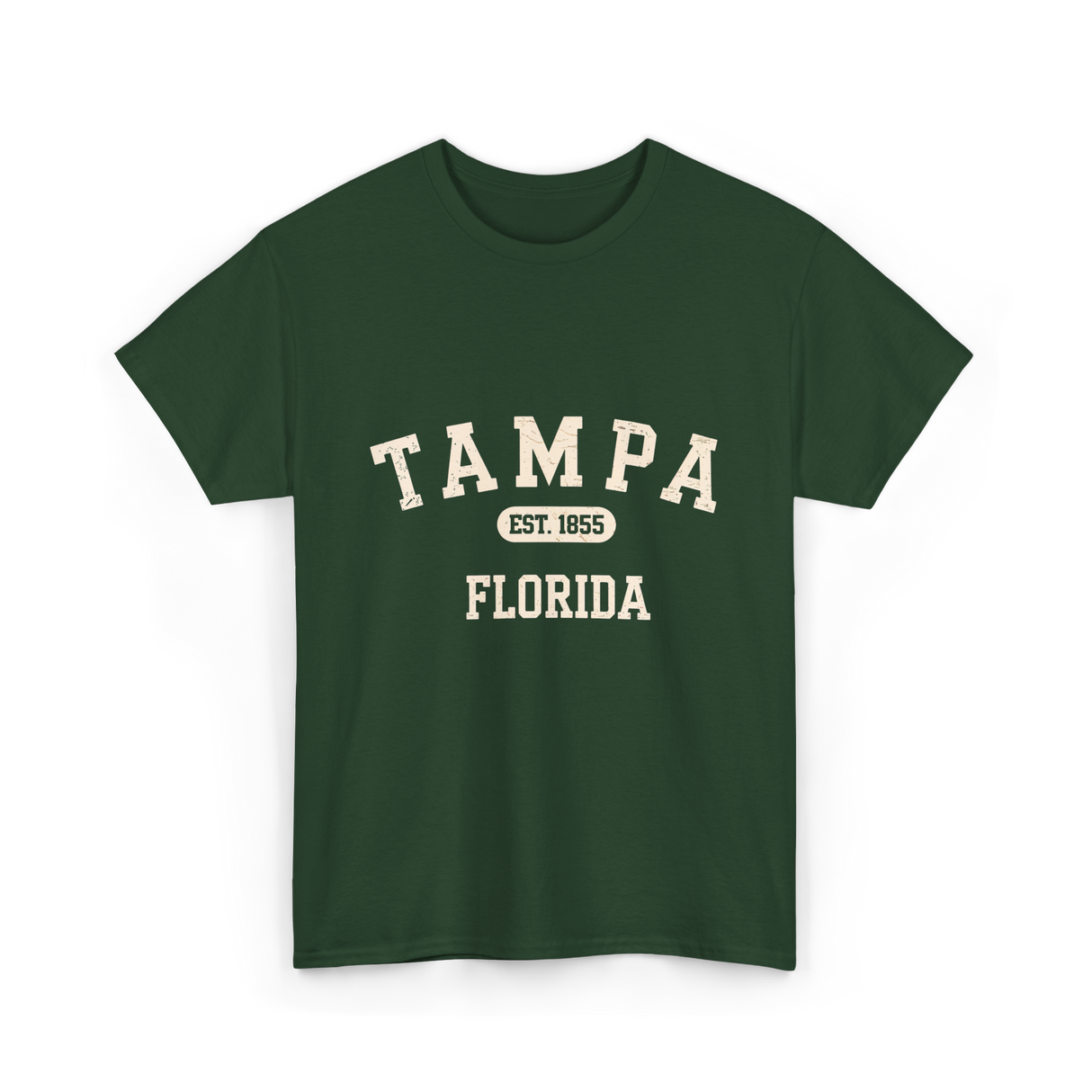 Tampa Florida Vintage Tampa T-Shirt - Forest Green