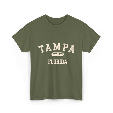 Tampa Florida Vintage Tampa T-Shirt - Military Green