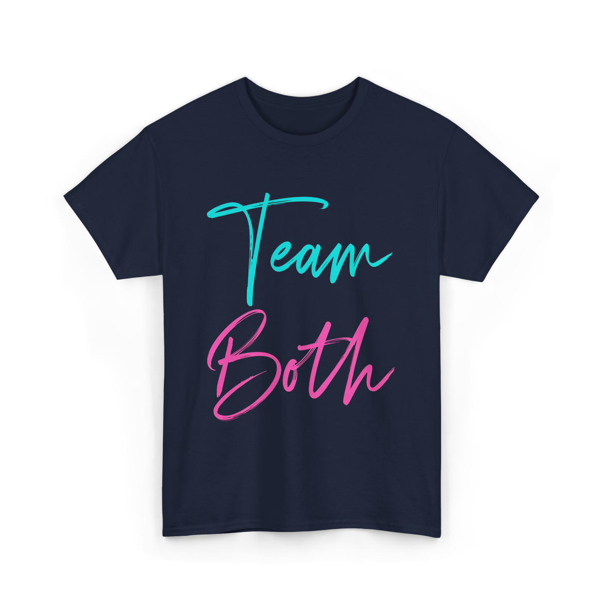 Team Both Gender Reveal Party T-Shirt - Navy