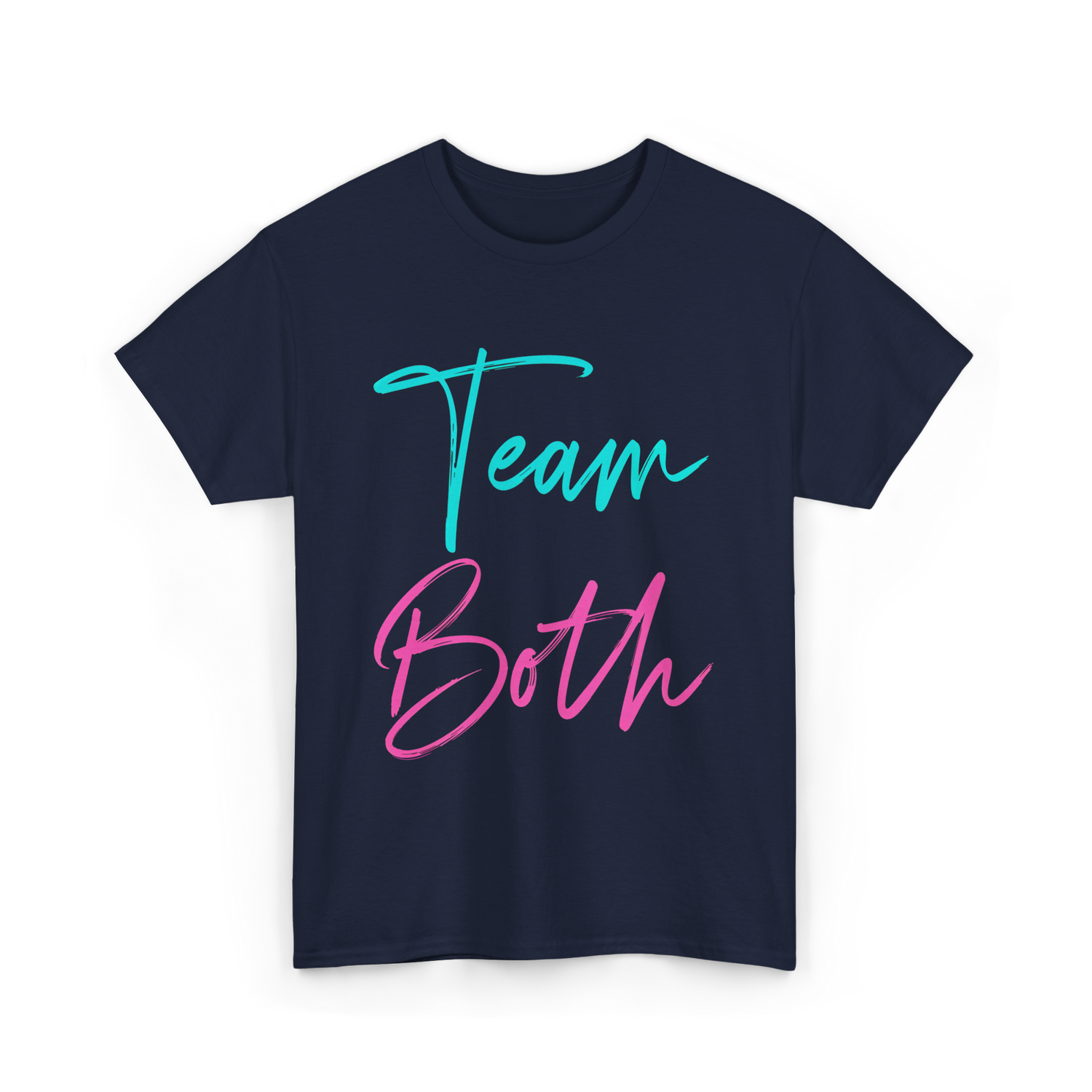 Team Both Gender Reveal Party T-Shirt - Navy