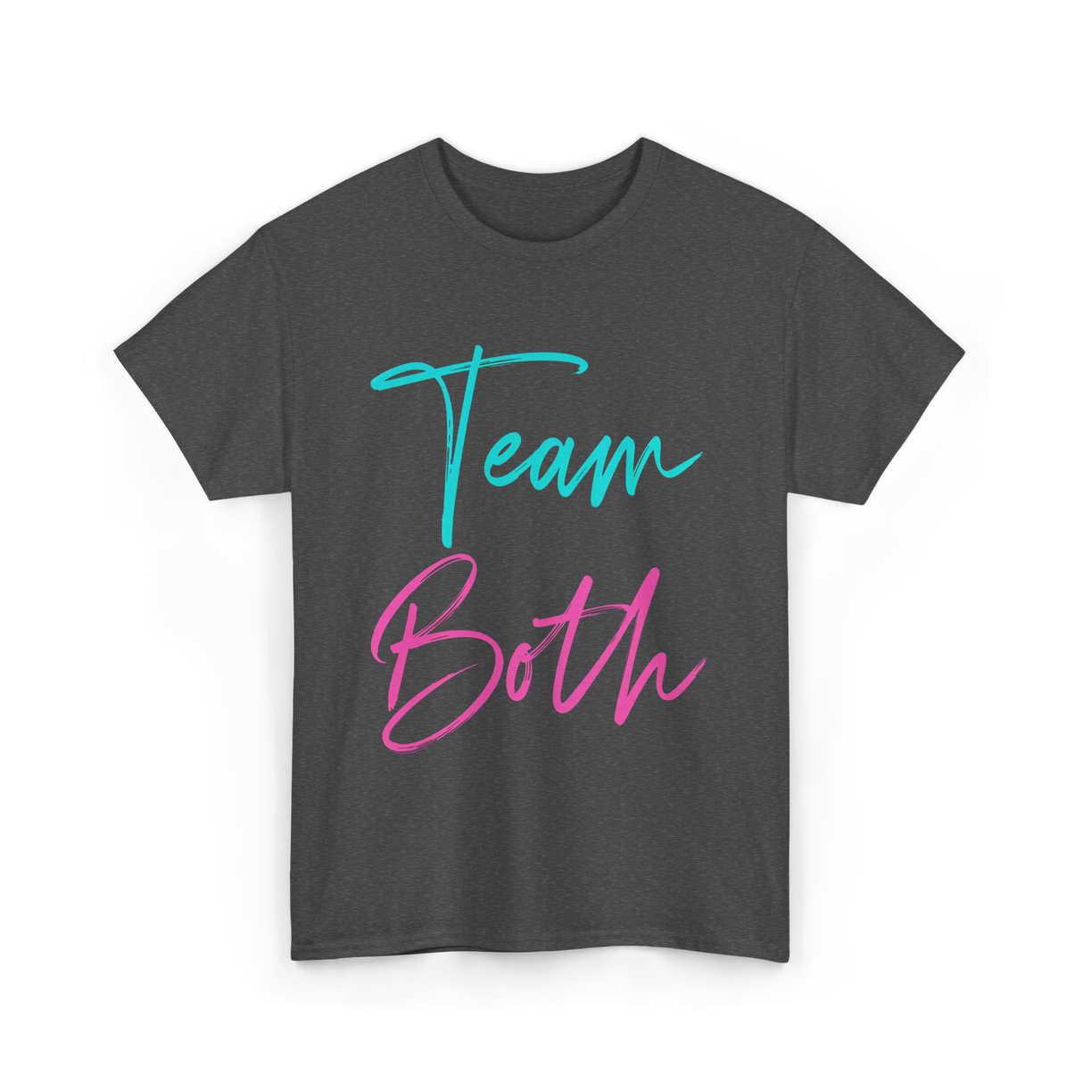 Team Both Gender Reveal Party T-Shirt - Dark Heather