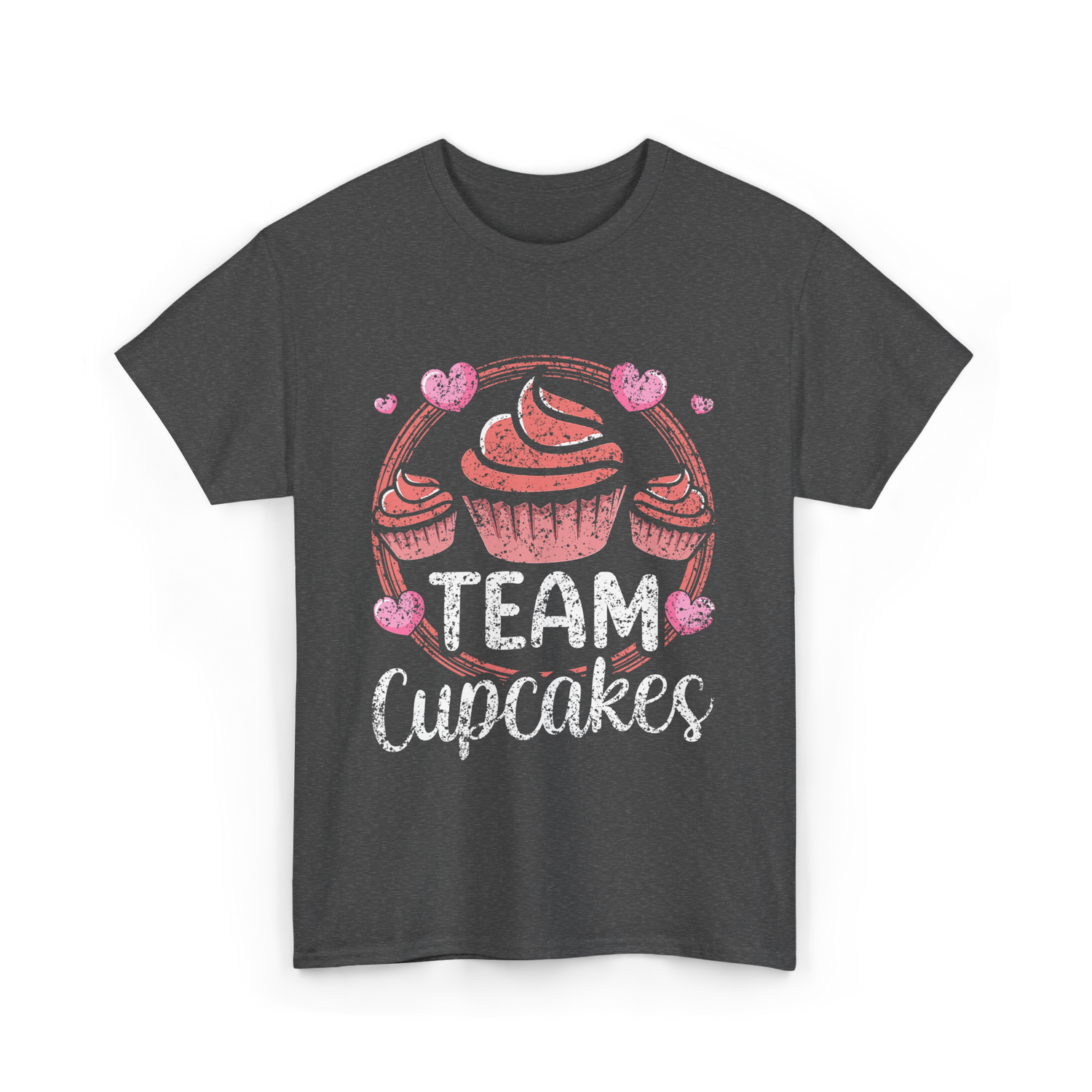 Team Cupcakes Cupcake Lover T-Shirt - Dark Heather