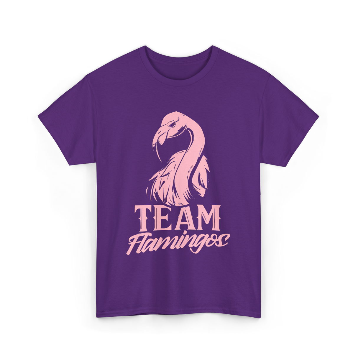 Team Flamingos Cute Flamingo T-Shirt - Purple
