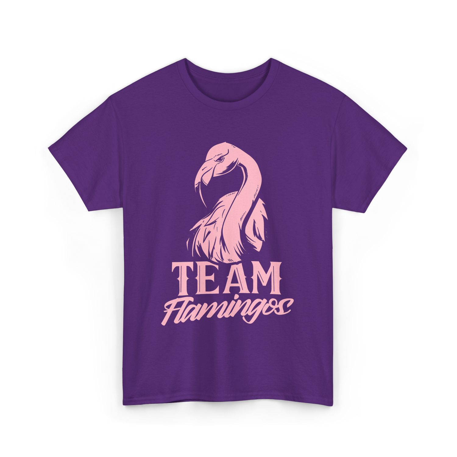 Team Flamingos Cute Flamingo T-Shirt - Purple
