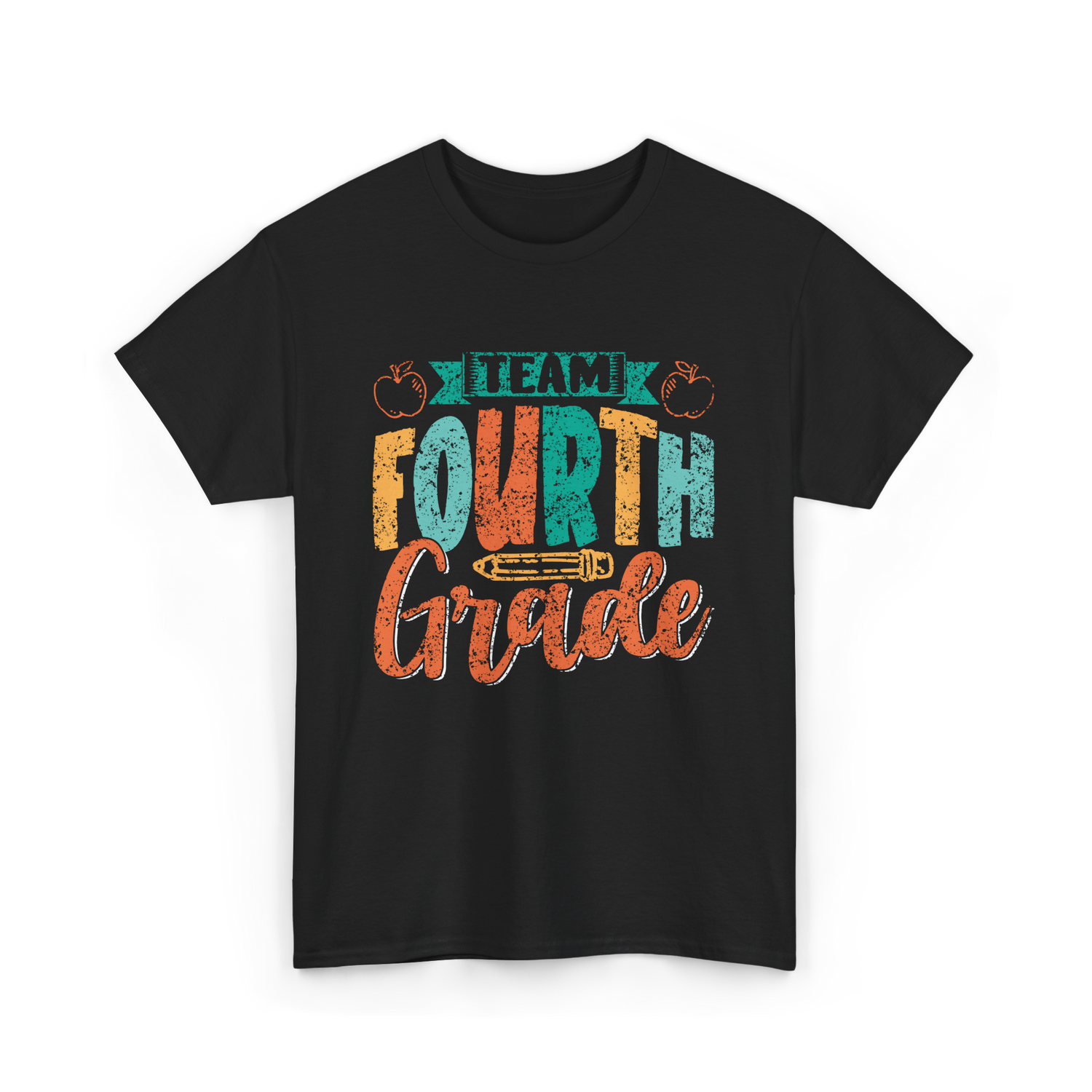 Team Fourth Grade Education T-Shirt - Black