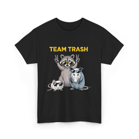 Team Trash Raccoon Opossum T-Shirt - Black