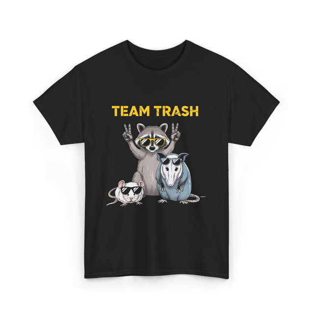 Team Trash Raccoon Opossum T-Shirt - Black