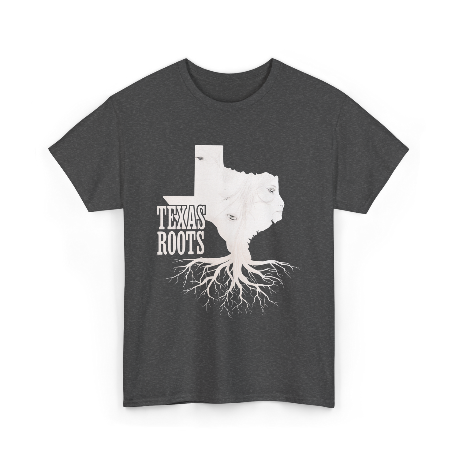 Texas Roots Texas T-Shirt - Dark Heather