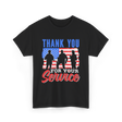 Thank You For Your Service Military T-Shirt - Black