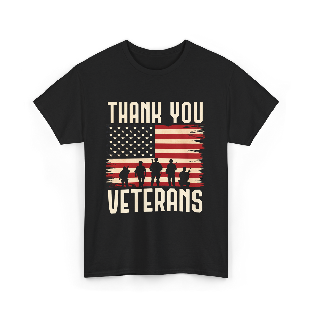 Thank You Veterans T-Shirt - Black