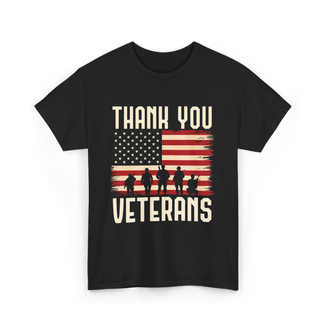 Thank You Veterans T-Shirt - Black