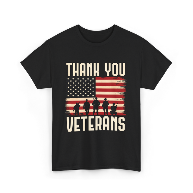 Thank You Veterans T-Shirt - Black