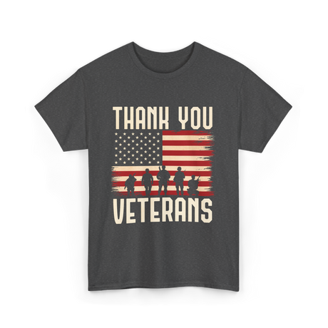 Thank You Veterans T-Shirt - Dark Heather