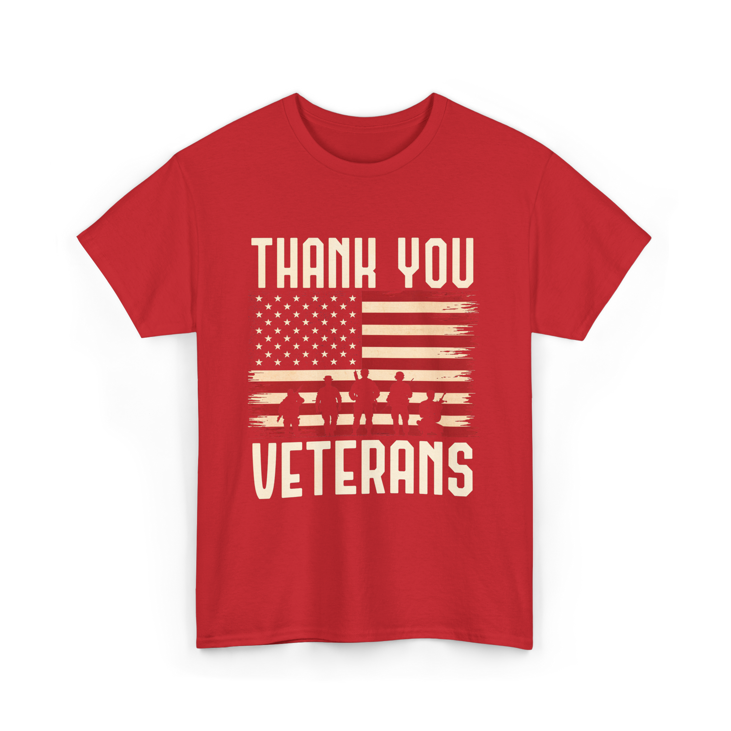 Thank You Veterans T-Shirt - Red