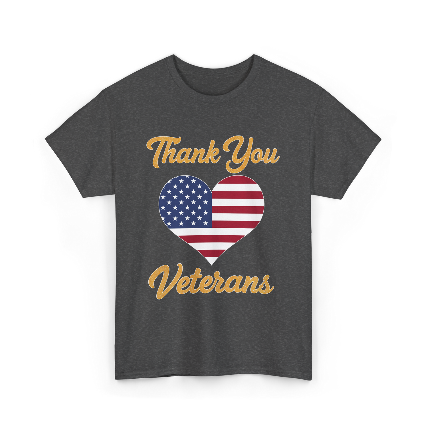 Thank You Veterans Veterans Day T-Shirt - Dark Heather