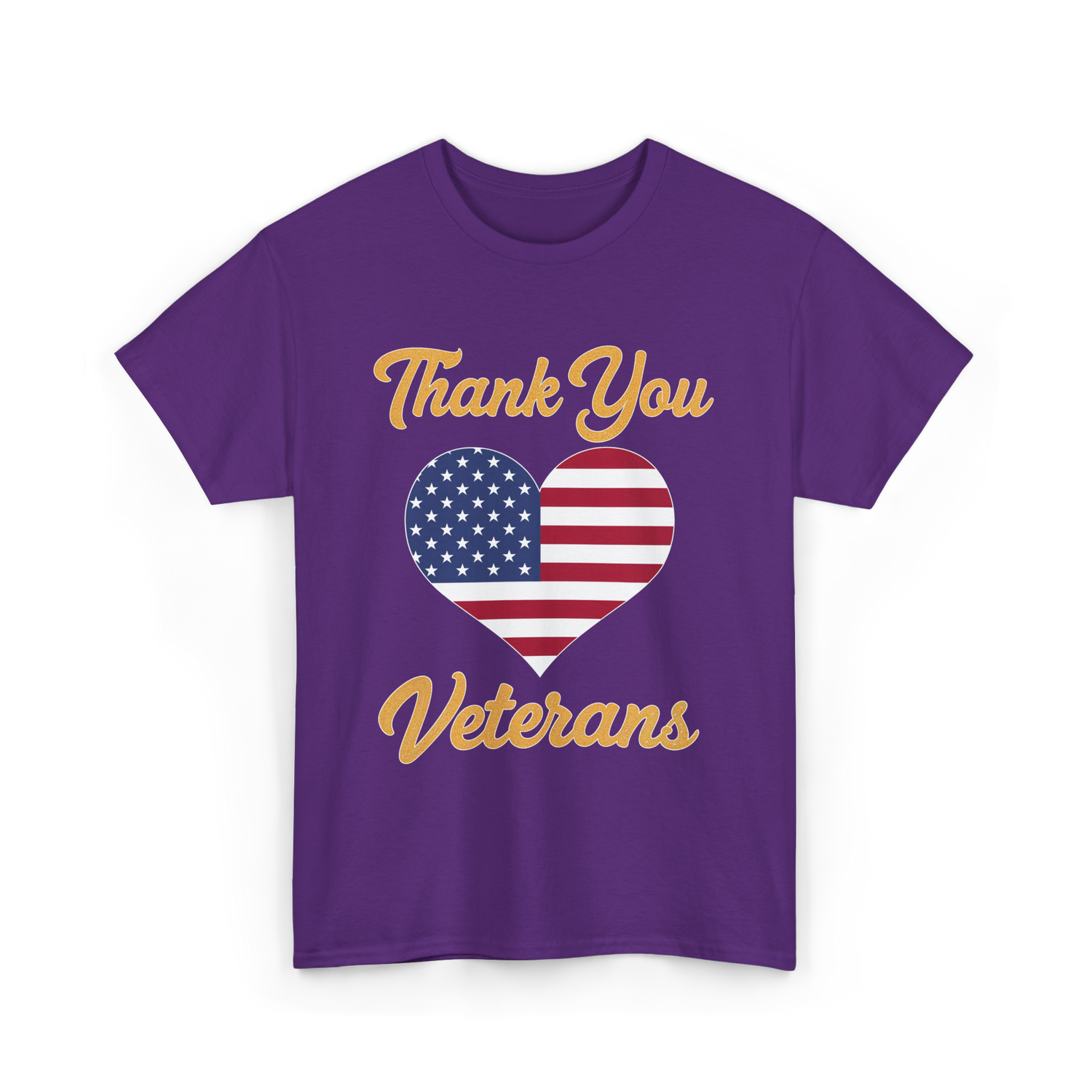 Thank You Veterans Veterans Day T-Shirt - Purple