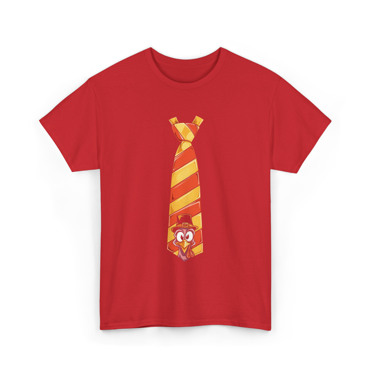 Thanksgiving Turkey Tie Thanksgiving T-Shirt - Red