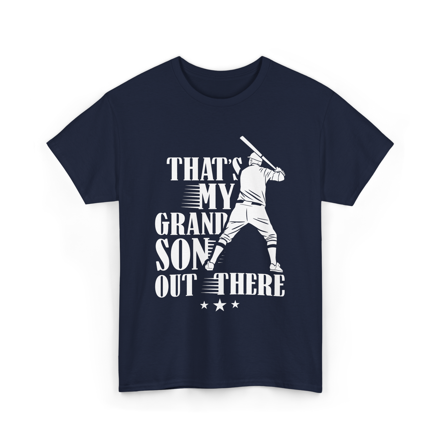 Thats My Grandson Baseball Athlete T-Shirt - Navy