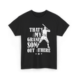 Thats My Grandson Baseball Athlete T-Shirt - Black