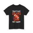 That's My Grandson Football Hobby T-Shirt - Black