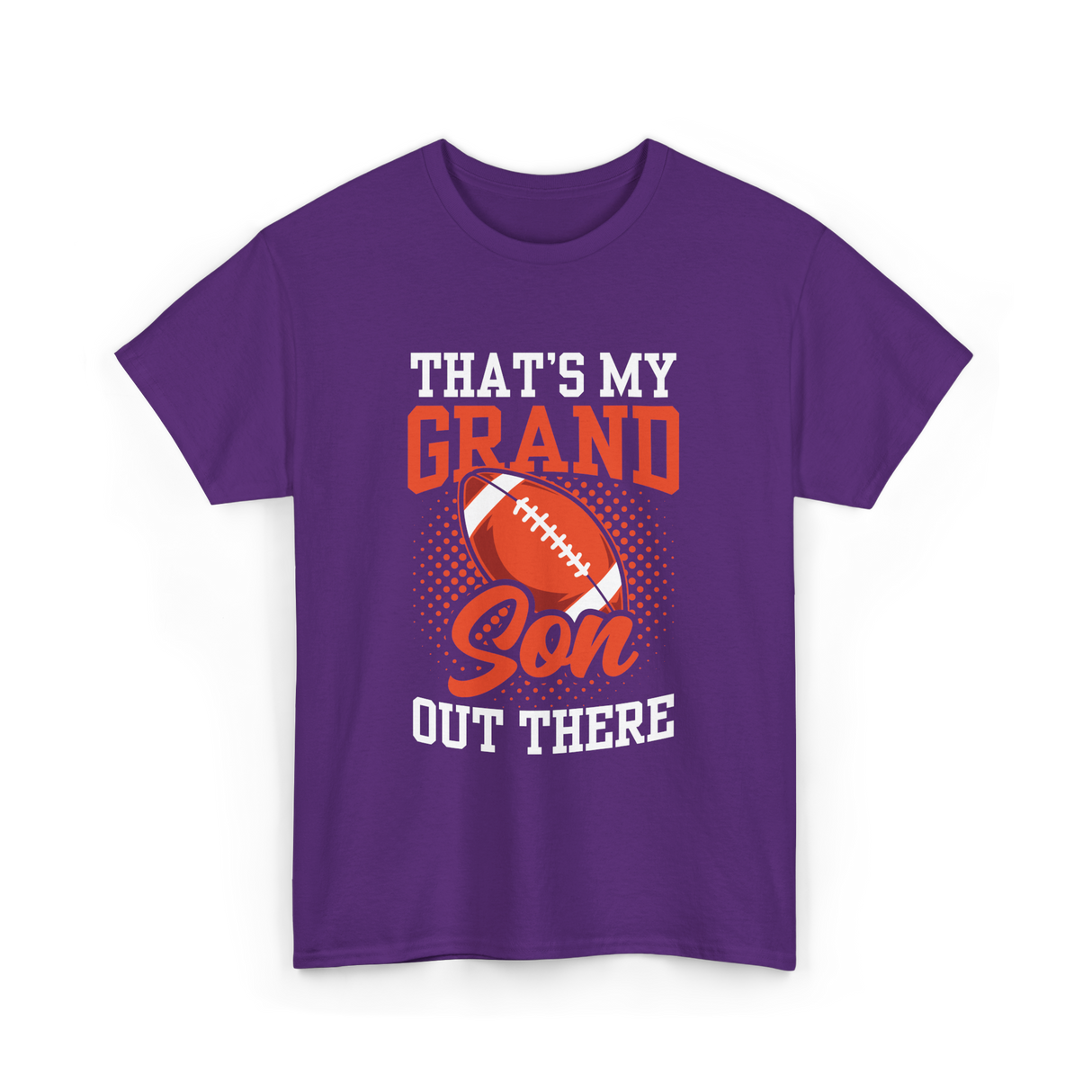 That's My Grandson Football Hobby T-Shirt - Purple